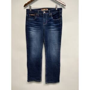 Vintage Y2K l.e.i. Bootcut Jeans Juniors Low Rise Denim Sz 5 Short Dark 31x27